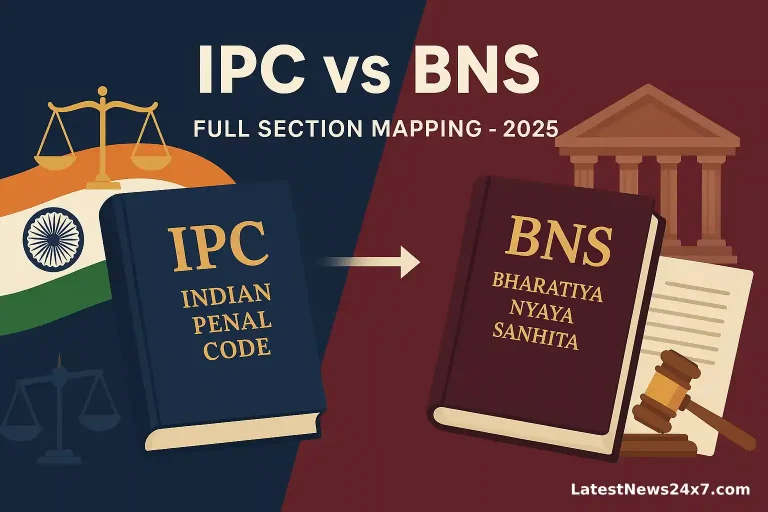 BNS (Bharatiya Nyaya Sanhita) vs Indian Penal Code