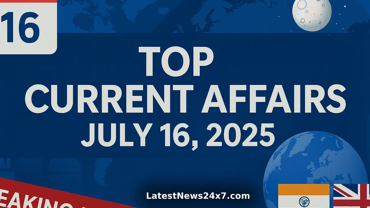 Top Current Affairs July 16, 2025